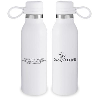 Oasis Chorale 20 oz. Insulated Water Bottle - White